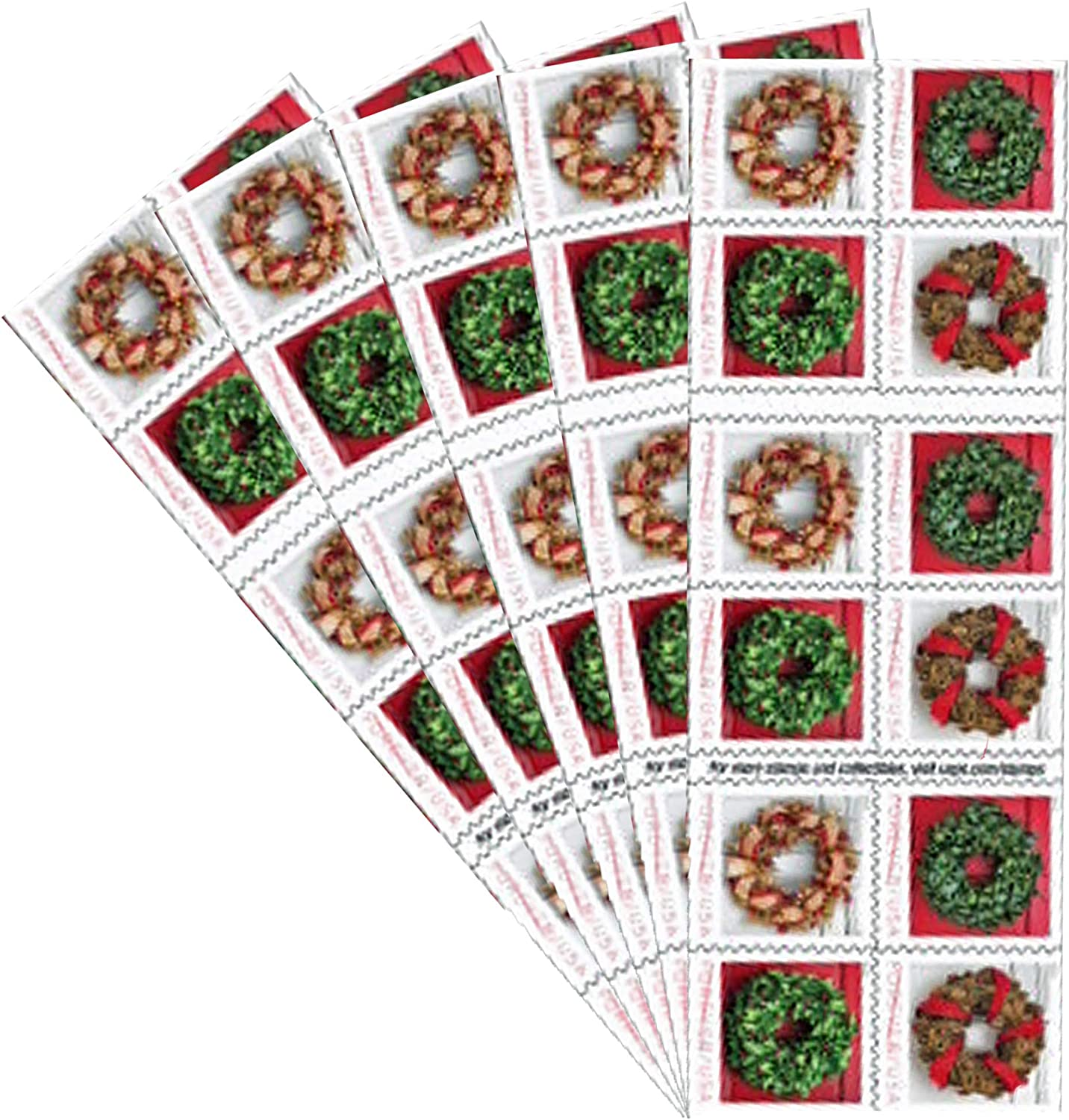 2019 Holiday Wreaths Christmas Stamps - Forever Stamps