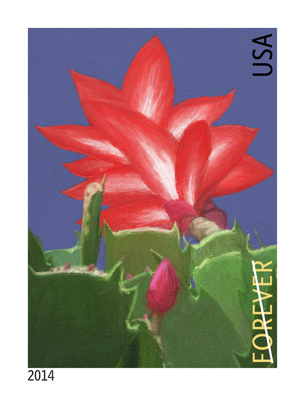 2014 Winter Flowers Stamps - Forever Stamps