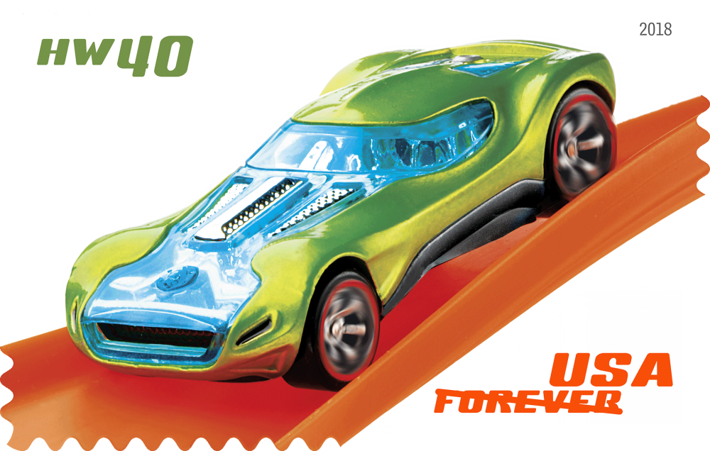 2018 Hot Wheels Stamps - Forever Stamps
