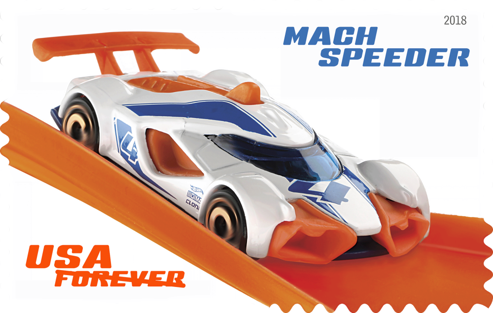 2018 Hot Wheels Stamps - Forever Stamps