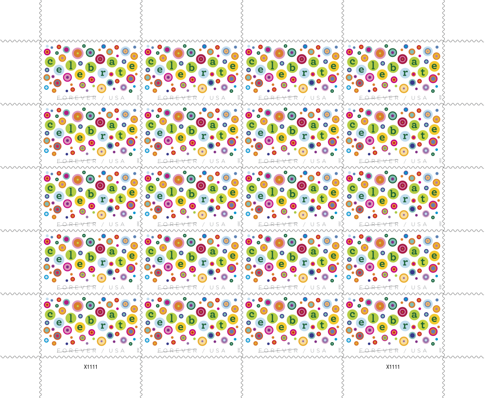 2020 Let's Celebrate! Stamps - Forever Stamps