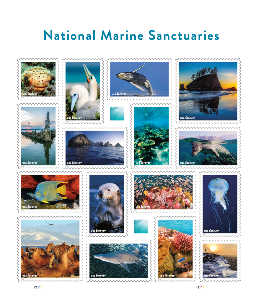 2022 National Marine Sanctuaries Stamps - Forever Stamps
