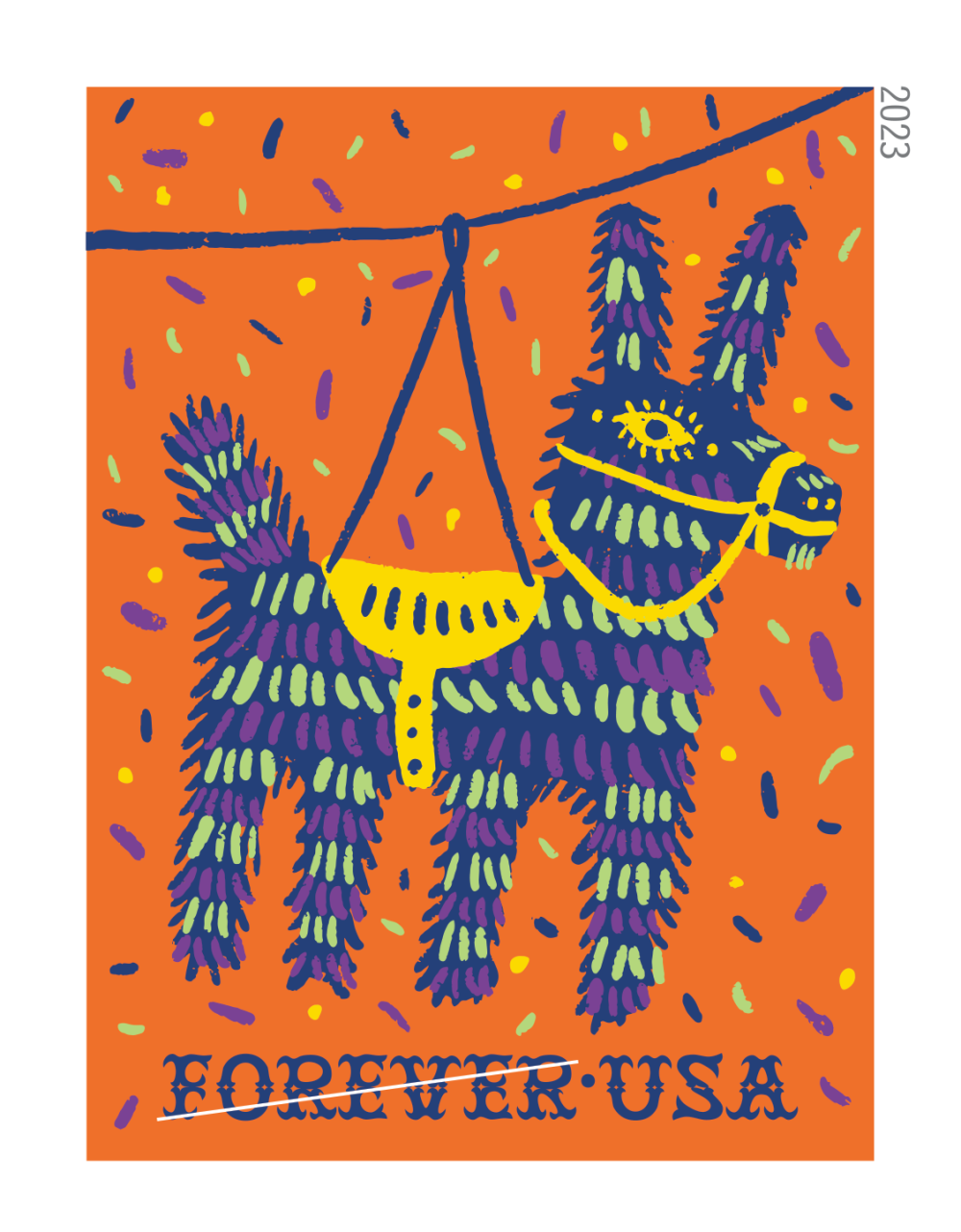 2023 Piñatas! Stamps 100 PCS - Forever Stamps