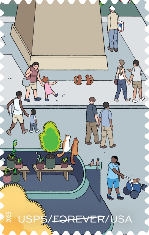 2025. 250 Years of Delivering Stamps 100 pcs - Forever Stamps